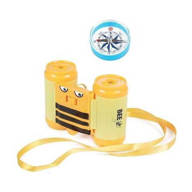 Set binoclu si compas Toi-Toys TT35902Z BBJTT35902Z_Galben