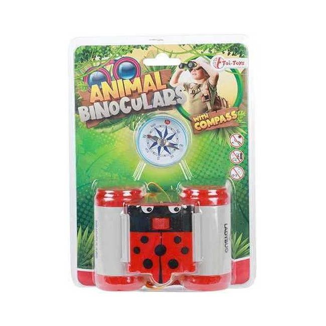 Set binoclu si compas Toi-Toys TT35902Z BBJTT35902Z_Rosu