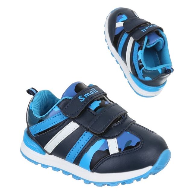 Adidasi baietei - Navy- Pete de culoare (Marime Disponibila: Marimea 20) - ALSW12