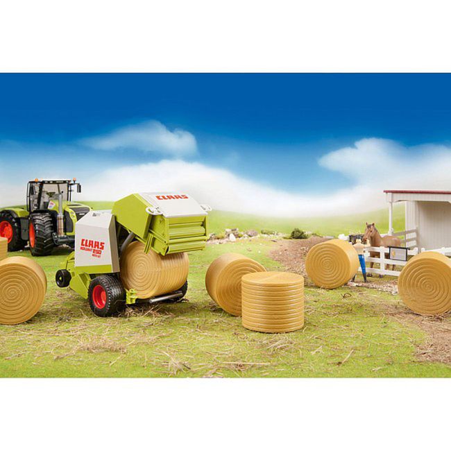 Bruder - Accesorii - 4 Baloti Rotunzi De Fan Pentru Class Rolland 250 ARTBR02344