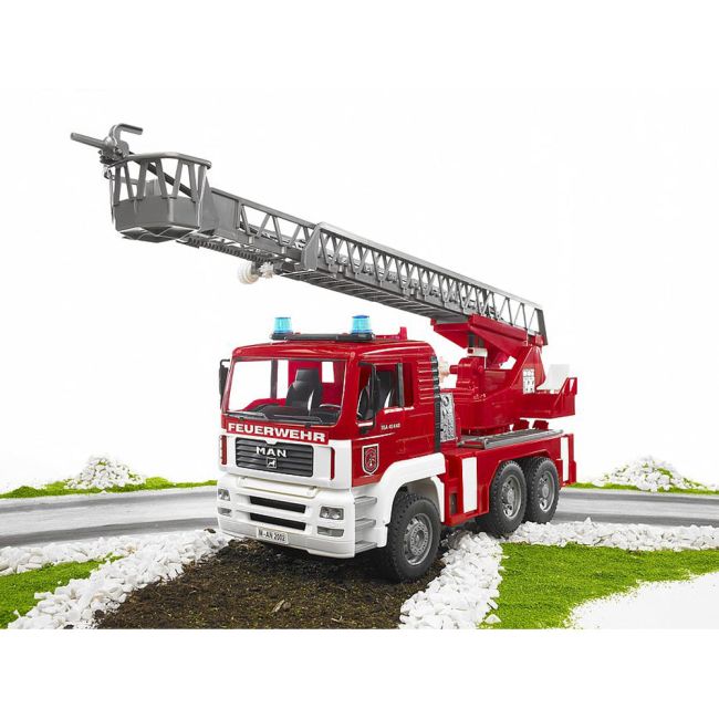 Bruder - Camion De Pompieri Man Tga Cu Scara, Pompa De Apa Si Sirena ARTBR02771