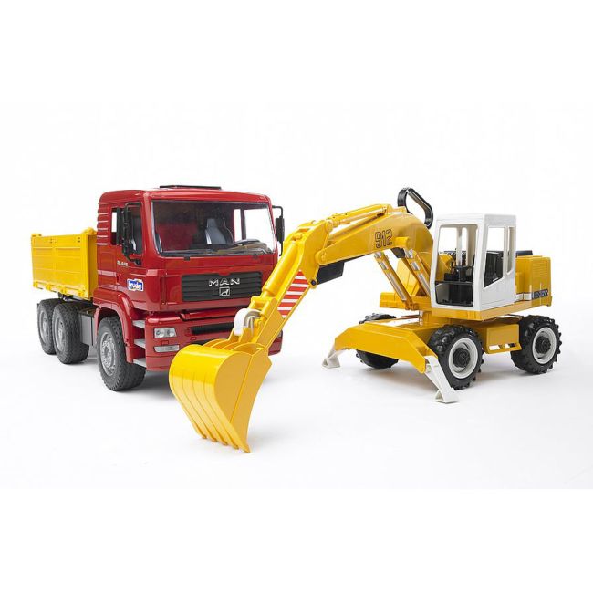 Bruder - Camion Man Tga Si Excavator Liebherr ARTBR02751