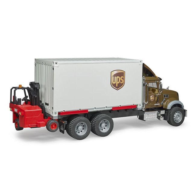 Bruder - Camion Ups Mack Granite Cu Stivuitor ARTBR02828