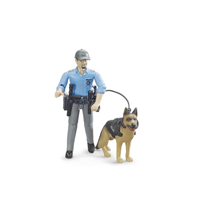Bruder - Figurina Politist Cu Caine ARTBR62150