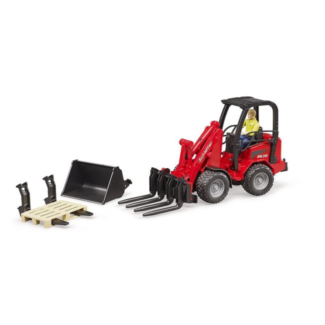 Bruder - Incarcator Compact Schaffer 2034 Cu Figurina Si Accesorii ARTBR02191
