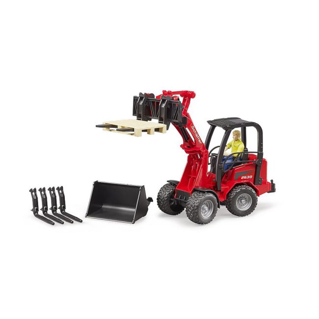 Bruder - Incarcator Compact Schaffer 2034 Cu Figurina Si Accesorii ARTBR02191