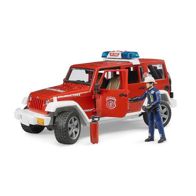 Bruder - Jeep Wrangler Unlimited Rubicon De Pompieri Cu Figurina ARTBR02528