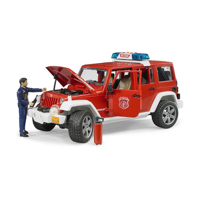 Bruder - Jeep Wrangler Unlimited Rubicon De Pompieri Cu Figurina ARTBR02528
