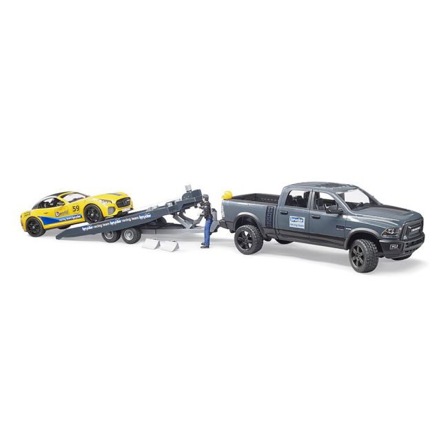 Bruder - Masina De Teren Ram 2500 Si Masina De Curse Roadster ARTBR02504