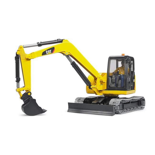Bruder - Mini Excavator Cat Cu Muncitor ARTBR02466