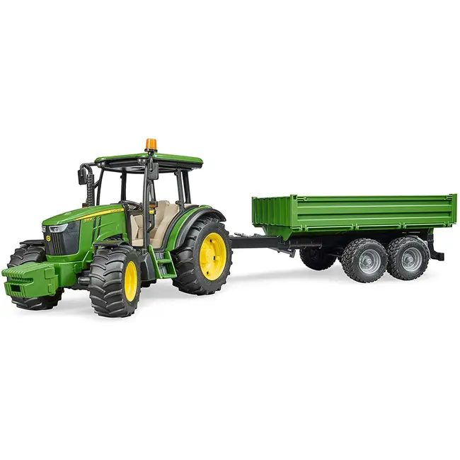 Bruder - Tractor John Deere 5115M Cu Remorca Basculabila ARTBR02108