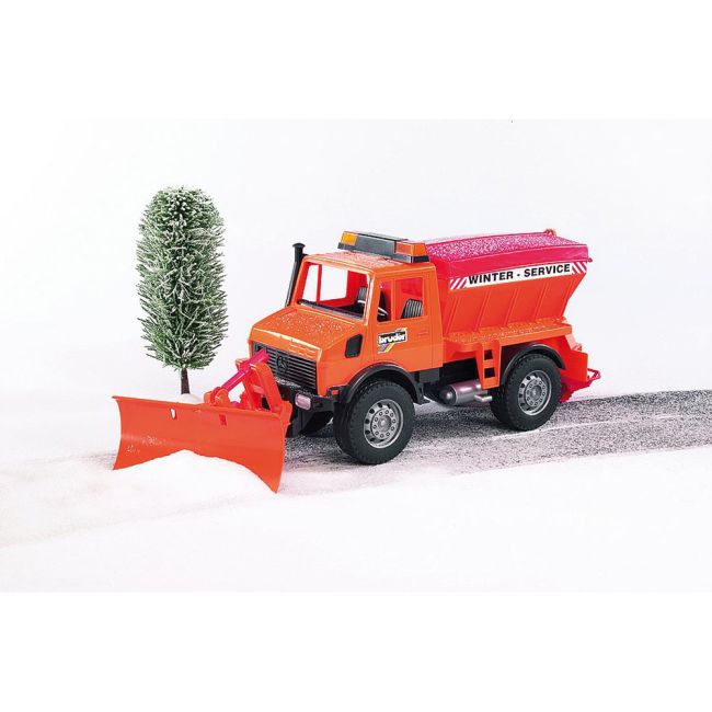 Bruder - Utilaj Zapada Mercedes Benz Unimog Cu Plug ARTBR02572