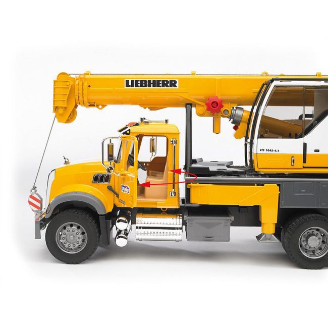 Bruder Camion Mack Granite Liebherr Cu Macara ARTBR02818
