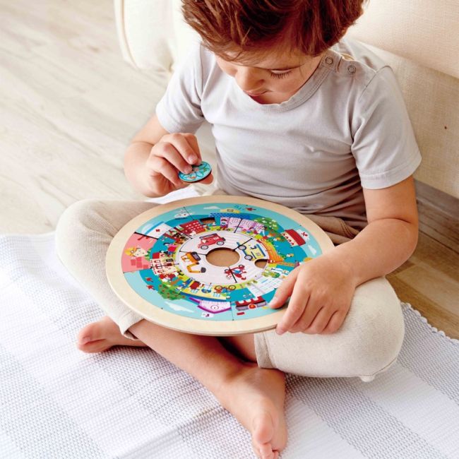 HAPE PUZZLE ROTUND CU 2 FETE VIVHapeE1624