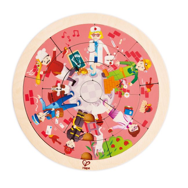 HAPE PUZZLE ROTUND CU 2 FETE VIVHapeE1624