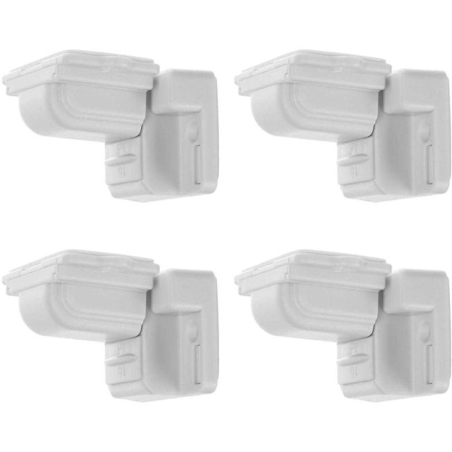 Set 4 sisteme de siguranta magnetice pentru dulapuri si sertare Iso Trade MY6798 BBJMY6798_Alb