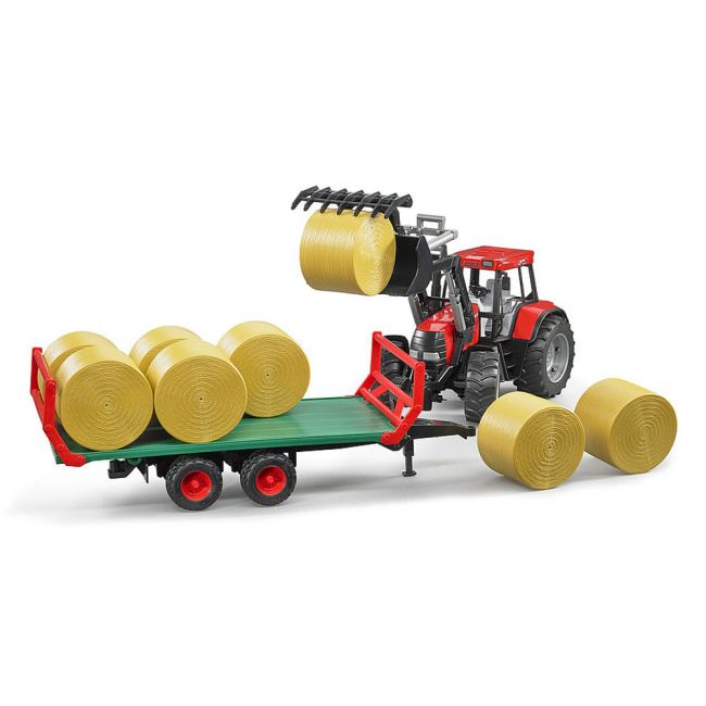Bruder - Remorca Transport Baloti Cu 8 Baloti Rotunzi ARTBR02220