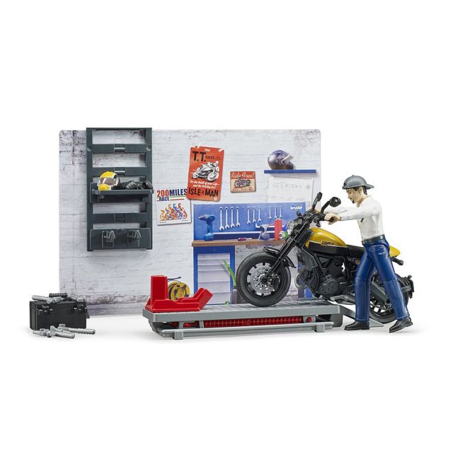 Bruder - Service Cu Motocicleta Scrambler Ducati ARTBR62102