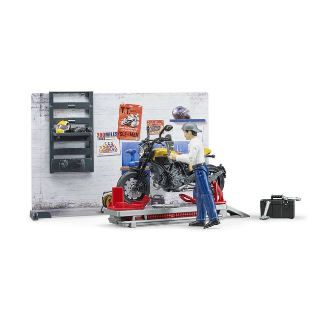 Bruder - Service Cu Motocicleta Scrambler Ducati ARTBR62102