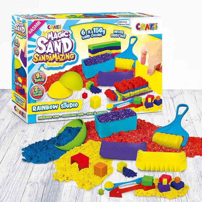 Craze - Nisip Kinetic - Set Joaca Curcubeu ARTCRZ32435