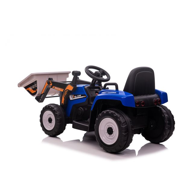 Excavator Electric Pentru Copii, Kinderauto Bj611c, Putere 60w, 12v, Bluetooth  Albastru Kat01154