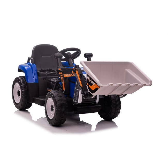 Excavator Electric Pentru Copii, Kinderauto Bj611c, Putere 60w, 12v, Bluetooth  Albastru Kat01154