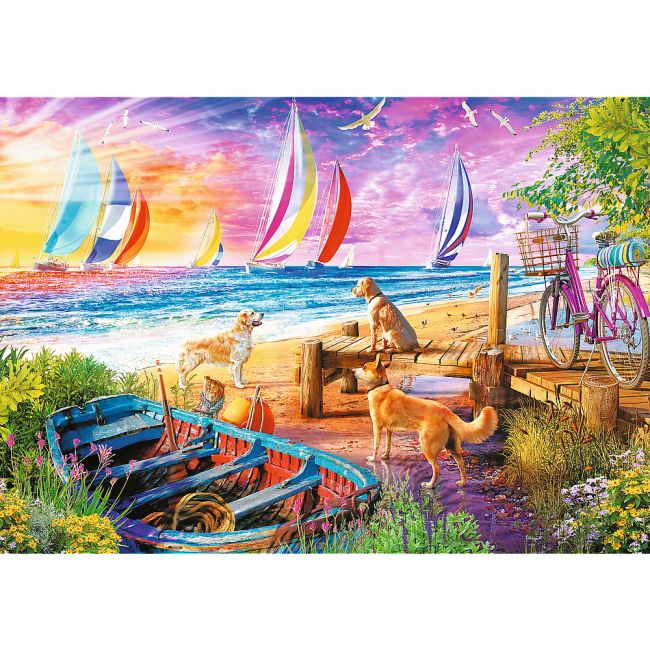 PUZZLE TREFL 1000 BARCILE PE MARE VIV10697