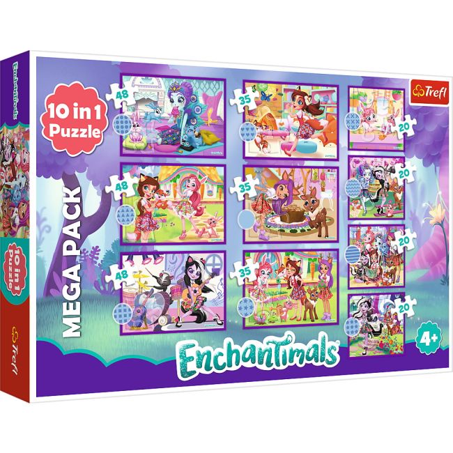 PUZZLE TREFL 10IN1 ENCHANTIMALS - FETELE UIMITOARE VIV90384
