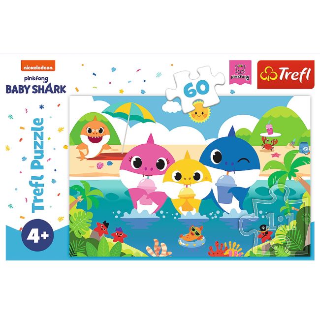 PUZZLE TREFL 60 BABY SHARK - FAMILIA IN VACANTA VIV17370