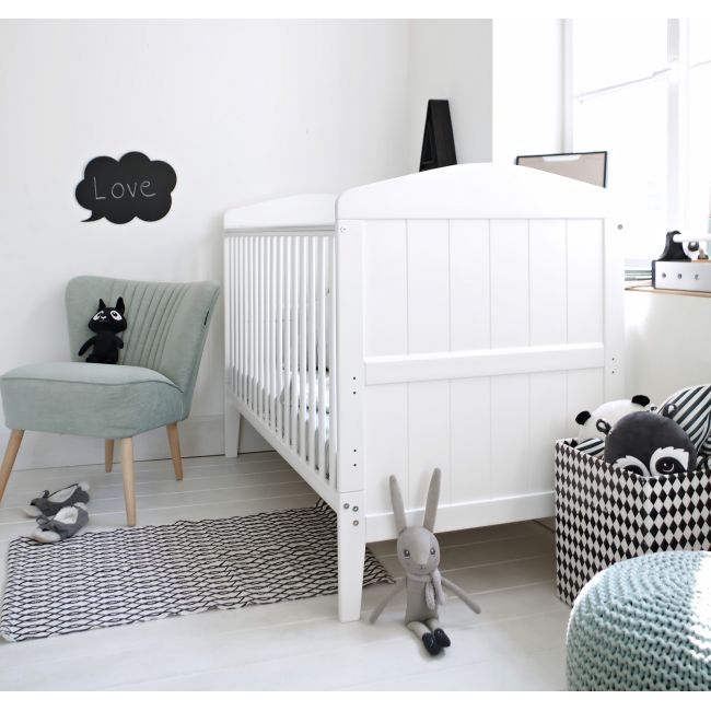 Patut Din Lemn Masiv, Transformabil Pentru Bebe Si Junior, Hampton + Saltea Cocos 140 X 70 Cm Pjbhampton_140-saltea