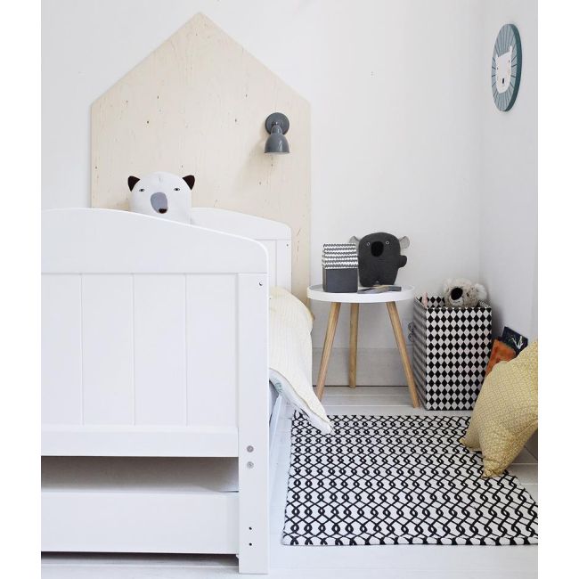 Patut Din Lemn Masiv, Transformabil Pentru Bebe Si Junior, Hampton + Saltea Cocos 140 X 70 Cm Pjbhampton_140-saltea