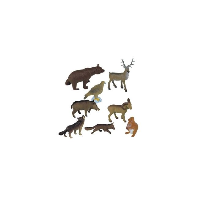 Animale din padure miniland 8 figurine  - okeml25126