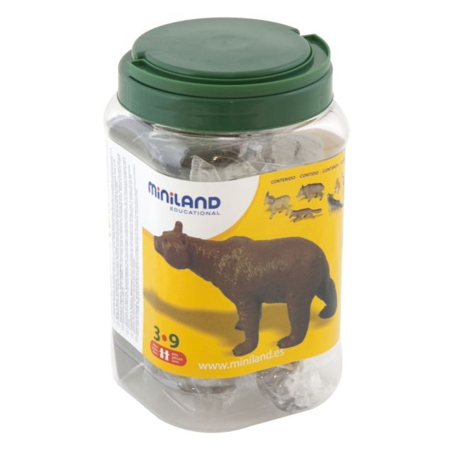 Animale din padure miniland 8 figurine  - okeml25126