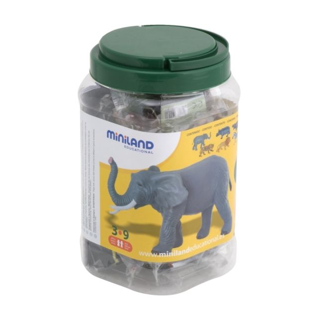 Animale salbatice set de 7 figurine - miniland - okeml25123
