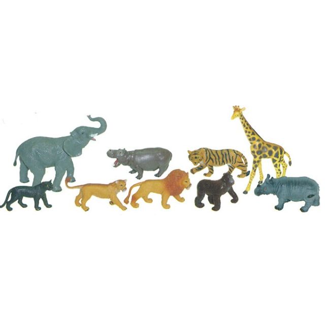 Animale salbatice set de 9 figurine - miniland - okeml25119