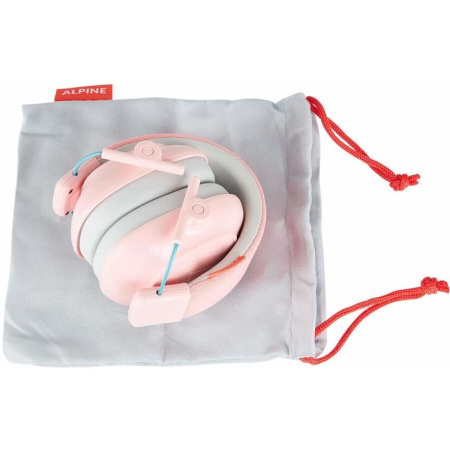 Casti antifonice pliabile pentru copii 5-16 ani, ofera protectie auditiva, SNR 25, roz, ALPINE Muffy Kids Pink ALP26481