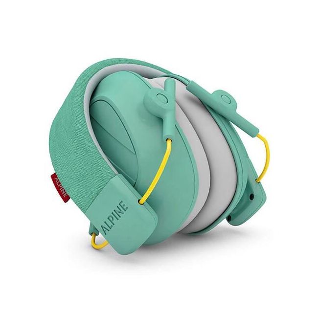 Casti antifonice pliabile pentru copii 5-16 ani, ofera protectie auditiva, SNR 25, verde menta, ALPINE Muffy Kids Mint ALP26498