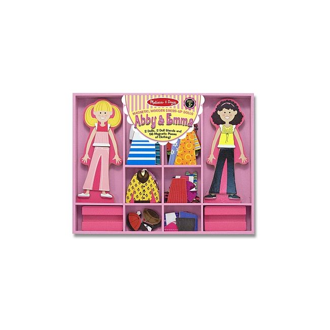 Joc din lemn imbraca-le pe abby si ema melissa and doug - okemd4940