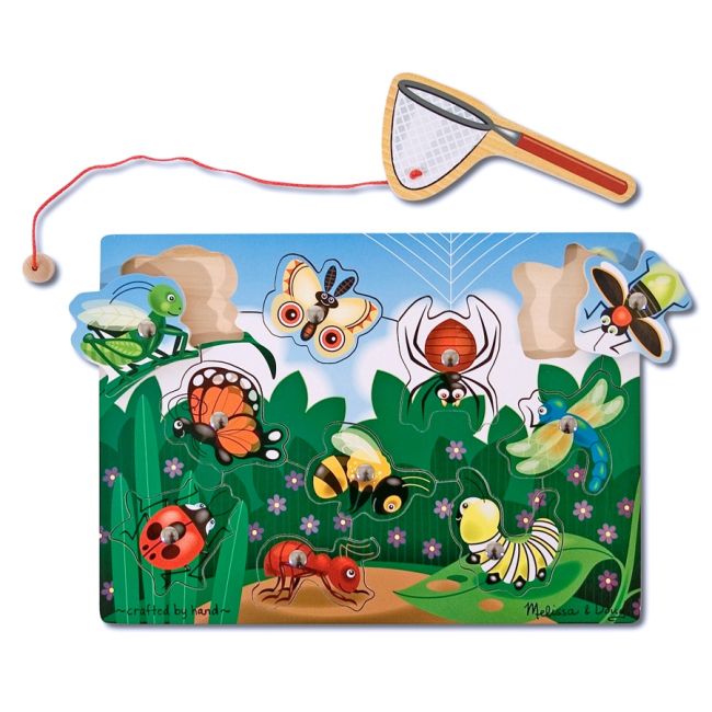Joc din lemn magnetic prinde insectele melissa and doug - okemd3779