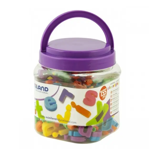 Litere mici magnetice miniland 155 buc  - okeml97913