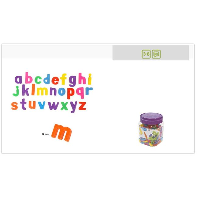 Litere mici magnetice miniland 155 buc  - okeml97913