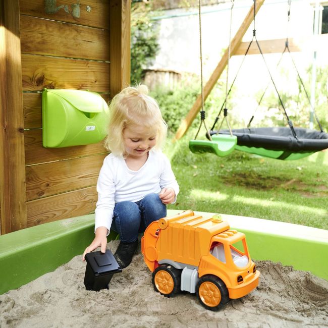 Masina de gunoi big power worker garbage truck cu figurina hubs800054838