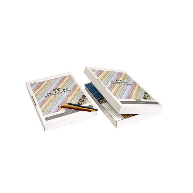 Set 288 creioane colorate triunghiulare - heutink - okee061267