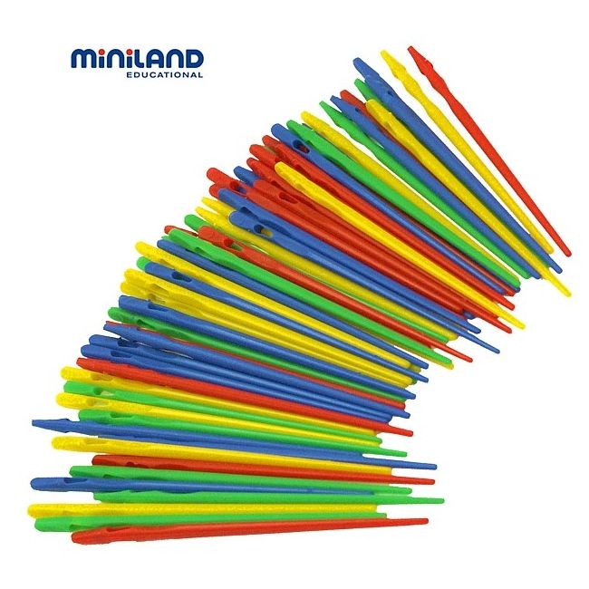 Set ace mari pentru insirat miniland 100 buc - okeml31769