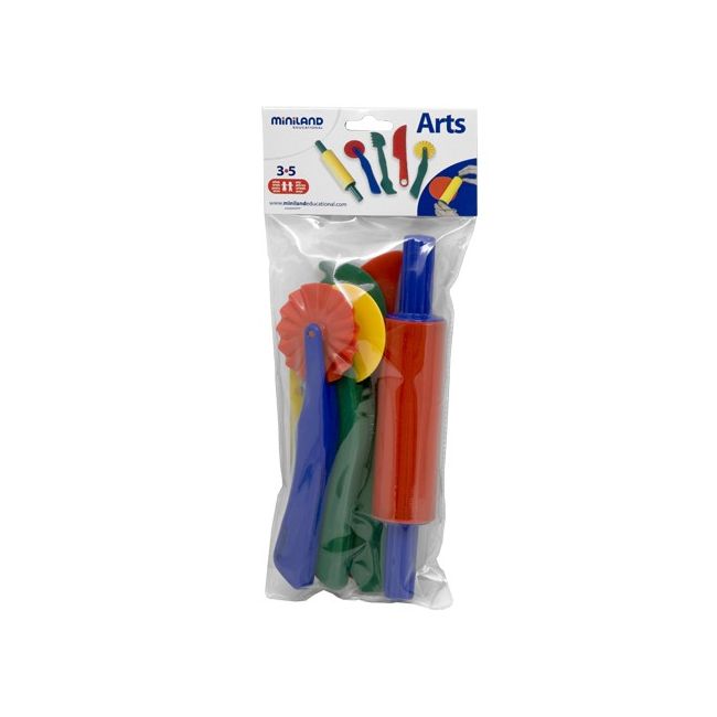 Set de accesorii pentru modelaj cu plastelina miniland - okeml95251