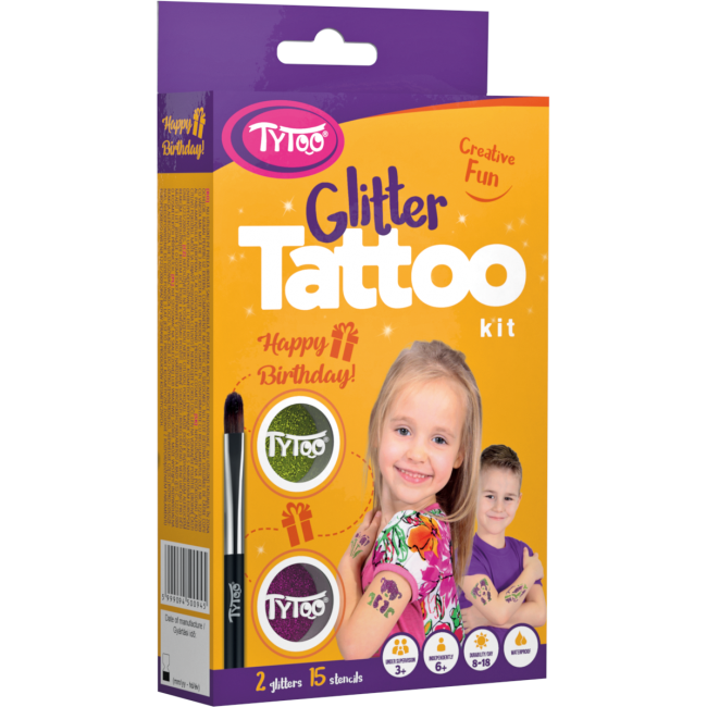 Set tatuaje temporare cu sclipici Happy Birthday Tytoo KKCTT2213012 BBJKKCTT2213012_Initiala