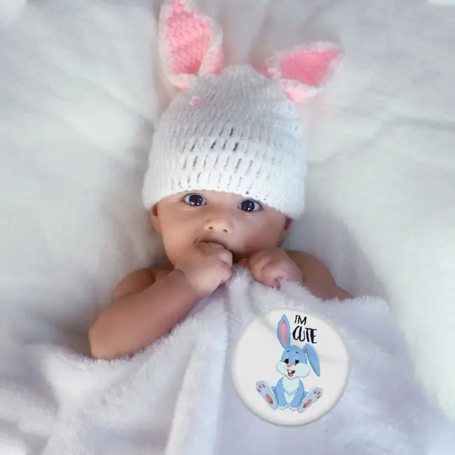 Set 20 Stickere milestone Funny pentru Fotografii Memorabile cu copilul dvs, pretaiate, 15 cm Baby Milestone Stickers