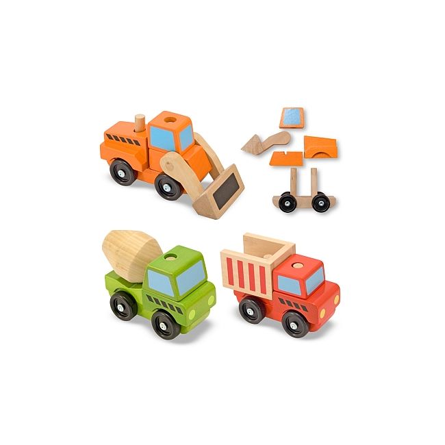 Vehicule utilitare pentru constructii din lemn melissa and doug - okemd3076