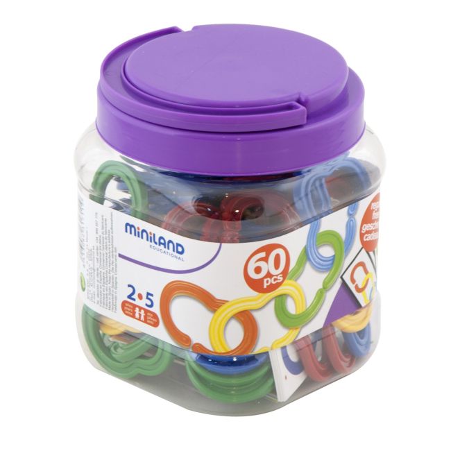 Zale din plastic pentru activitati de indemanare miniland - okeml31711