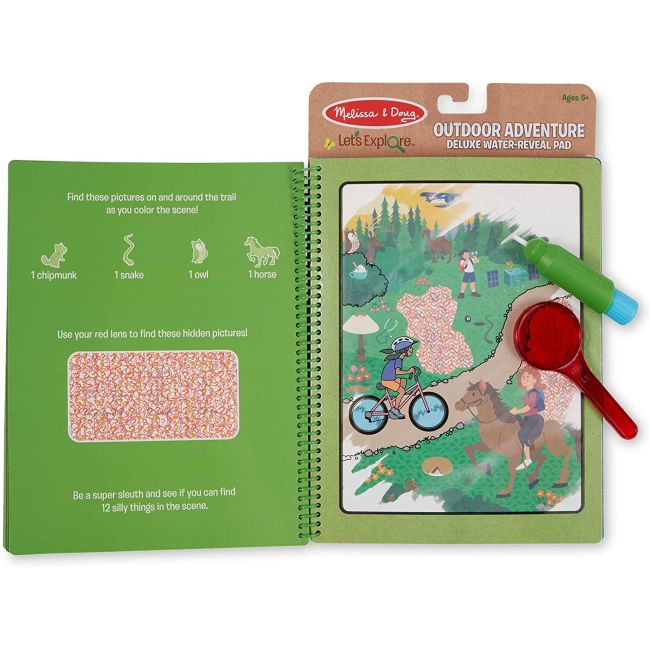 Carnet de colorat apa magica deluxe colectia sa exploram natura, aventuri in natura - okemd30821
